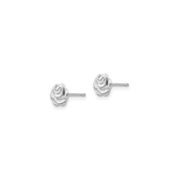 Rose Bud Friction Stud Earrings (14K) side - Popular Jewelry - New York