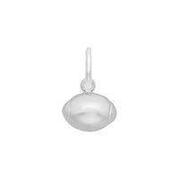 Rugby Ball Charm white (14K) main - Popular Jewelry - New York