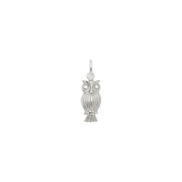 Screech Owl Charm white (14K) main - Popular Jewelry - New York