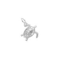 Sea Turtle Charm white (14K) main - Popular Jewelry - New York