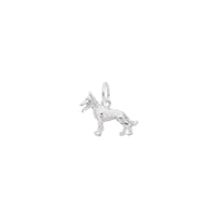 Small German Shepherd Dog Charm white (14K) main - Popular Jewelry - New York