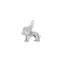 Small Lion Pendant white (14K) main - Popular Jewelry - New York