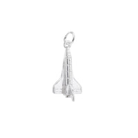 Space Shuttle Charm white (14K) main - Popular Jewelry - New York