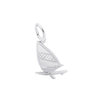 Windsurfing Board Charm white (14K) main - Popular Jewelry - New York