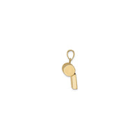 3D Wide Golden Whistle Pendant (14K)