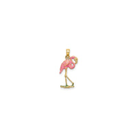 Colorful Flamingo 3D Pendant (14K)