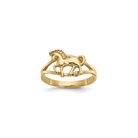 Full Body Horse Profile Ring (14K)