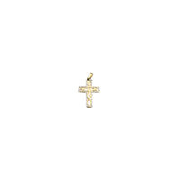 Two-Tone Cross Pendant (14K)