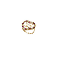 Heart Shape 15 Year Ring (14K)