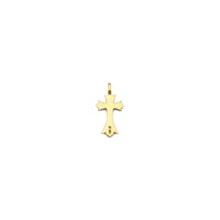 Fleur De Lis Cross Pendant (18K) back - Popular Jewelry - New York