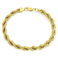 Lightweight Plain Rope Bracelet (14K).