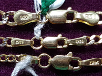 Two-Tone Lightweight Flat Cubanlink Chain 14K - Lucky Diamond 恆福珠寶金行 New York City 169 Canal Street 10013 Jewelry store Playboi Charlie Chinatown @luckydiamondny 2124311180