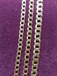 Two-Tone Lightweight Flat Cubanlink Chain 14K - Lucky Diamond 恆福珠寶金行 New York City 169 Canal Street 10013 Jewelry store Playboi Charlie Chinatown @luckydiamondny 2124311180