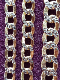 Two-Tone Lightweight Flat Cubanlink Chain 14K - Lucky Diamond 恆福珠寶金行 New York City 169 Canal Street 10013 Jewelry store Playboi Charlie Chinatown @luckydiamondny 2124311180