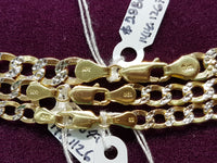 Two-Tone Lightweight Flat Cubanlink Chain 14K - Lucky Diamond 恆福珠寶金行 New York City 169 Canal Street 10013 Jewelry store Playboi Charlie Chinatown @luckydiamondny 2124311180