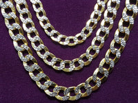 Two-Tone Lightweight Flat Cubanlink Chain 14K - Lucky Diamond 恆福珠寶金行 New York City 169 Canal Street 10013 Jewelry store Playboi Charlie Chinatown @luckydiamondny 2124311180