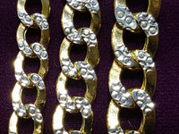 Two-Tone Lightweight Flat Cubanlink Chain 14K - Lucky Diamond 恆福珠寶金行 New York City 169 Canal Street 10013 Jewelry store Playboi Charlie Chinatown @luckydiamondny 2124311180