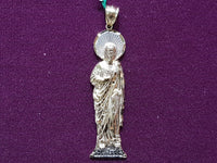 Saint Jude Two-Tone Pendant (Pedestal) 14K - Lucky Diamond 恆福珠寶金行 New York City 169 Canal Street 10013 Jewelry store Playboi Charlie Chinatown @luckydiamondny 2124311180