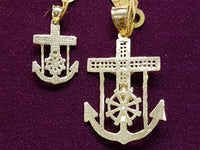 Jesus Anchor Pendant 10K - Lucky Diamond 恆福珠寶金行 New York City 169 Canal Street 10013 Jewelry store Playboi Charlie Chinatown @luckydiamondny 2124311180