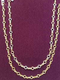 Tri-Gold XOXO Necklace 14K - Lucky Diamond 恆福珠寶金行 New York City 169 Canal Street 10013 Jewelry store Playboi Charlie Chinatown @luckydiamondny 2124311180