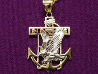 Eagle Anchor Pendant 10K - Lucky Diamond 恆福珠寶金行 New York City 169 Canal Street 10013 Jewelry store Playboi Charlie Chinatown @luckydiamondny 2124311180