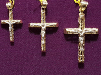 Patterned Tube Crucifix Pendant 10K - Lucky Diamond 恆福珠寶金行 New York City 169 Canal Street 10013 Jewelry store Playboi Charlie Chinatown @luckydiamondny 2124311180