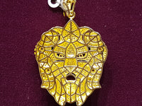 Iced-Out Lion Head Pendant Silver - Lucky Diamond 恆福珠寶金行 New York City 169 Canal Street 10013 Jewelry store Playboi Charlie Chinatown @luckydiamondny 2124311180