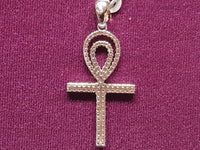Iced-Out Pave Ankh Pendant Silver - Lucky Diamond 恆福珠寶金行 New York City 169 Canal Street 10013 Jewelry store Playboi Charlie Chinatown @luckydiamondny 2124311180