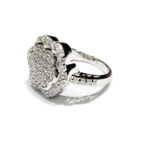 Flower CZ Ring (Sterling Silver)