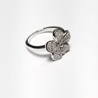 Flower CZ Ring (Sterling Silver)