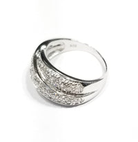 Tri-Band CZ Ring (Sterling Silver)