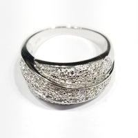 Tri-Band CZ Ring (Sterling Silver)