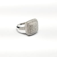 Solid Precious Stones CZ Ring (Sterling Silver)