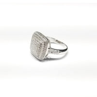 Solid Precious Stones CZ Ring (Sterling Silver)