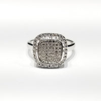 Solid CZ Stones Ring (Sterling Silver)