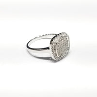 Solid CZ Stones Ring (Sterling Silver)