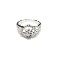 Glamorous Women CZ Ring (Sterling Silver)