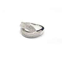 Dual Bands CZ Ring (Sterling Silver)
