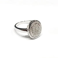 Oval Glamorous CZ Ring (Sterling Silver)