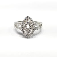Glamorous Women's CZ Ring (Sterling Silver)