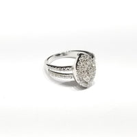 Glamorous Women's CZ Ring (Sterling Silver)