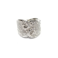 Gem Cloud Swirl Ring (Sterling Silver)