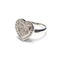 Beautiful Heart CZ Ring (Sterling Silver)