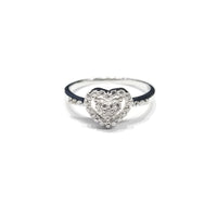 Heart Shaped CZ Ring (Sterling Silver)