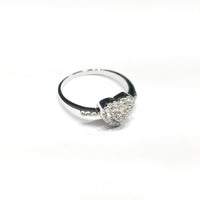 Heart Shaped CZ Ring (Sterling Silver)