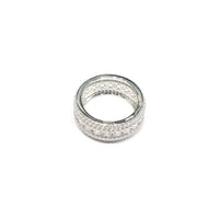 Iced Out CZ Ring (Stonesall angles) (Sterling Silver)