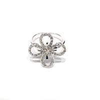 Flower Outline CZ Ring