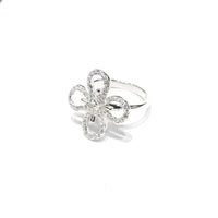 Flower Outline CZ Ring