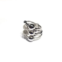 Beautiful Orbit Stones CZ Ring (Sterling Silver)