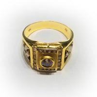 Squared Iced Out CZ Ring (14K)